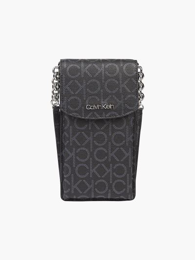 Calvin Klein Táskák & Kiegészítők HU917321 | Calvin Klein Bőr Női Crossbody Táska Fekete